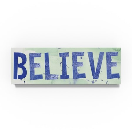 Summer Tali Hilty 'Believe Letters' Canvas Art,16x47